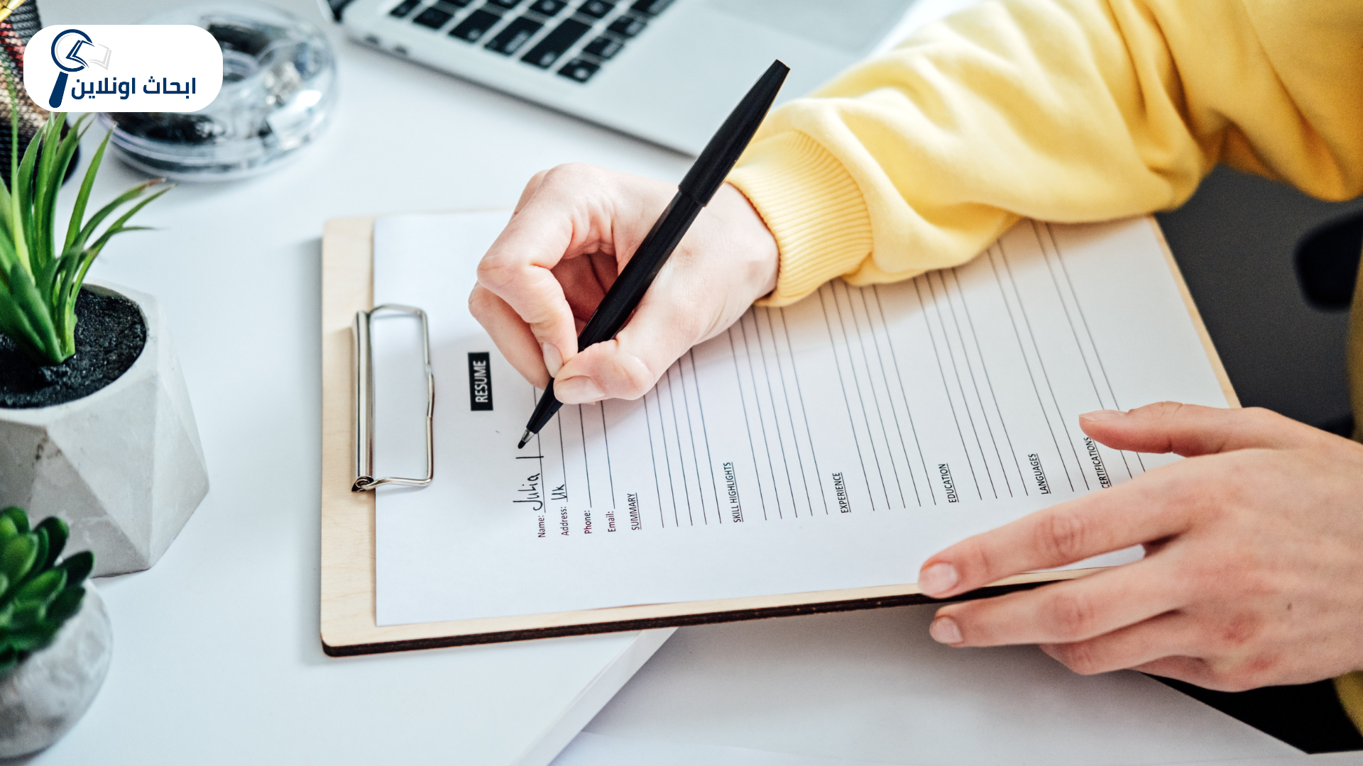 إنشاء CV احترافي